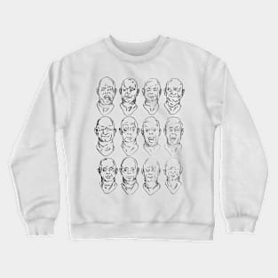 face wall Crewneck Sweatshirt